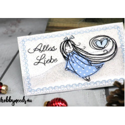 Stickdatei - Doodle Engel 2